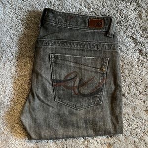 X2 by Express gray wash, cropped jeans, size 4